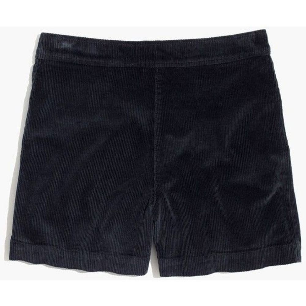 NWT Madewell Williams Corduroy Short in Black